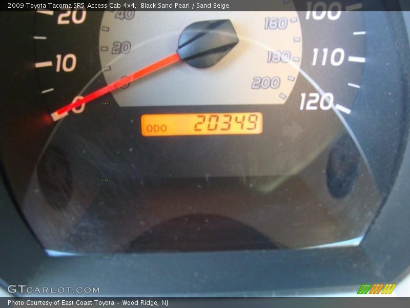 Black Sand Pearl / Sand Beige 2009 Toyota Tacoma SR5 Access Cab 4x4