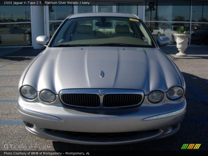 Platinum Silver Metallic / Ivory 2003 Jaguar X-Type 2.5