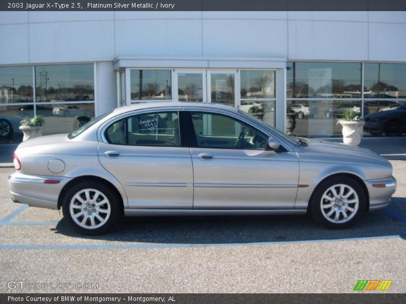 Platinum Silver Metallic / Ivory 2003 Jaguar X-Type 2.5