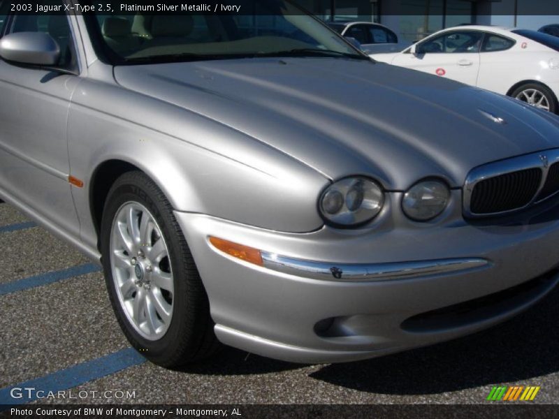 Platinum Silver Metallic / Ivory 2003 Jaguar X-Type 2.5
