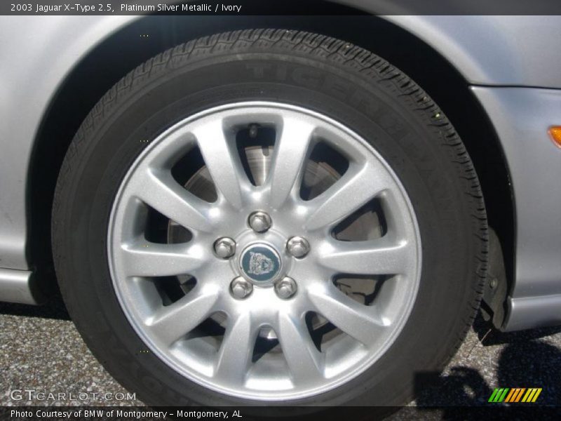 Platinum Silver Metallic / Ivory 2003 Jaguar X-Type 2.5