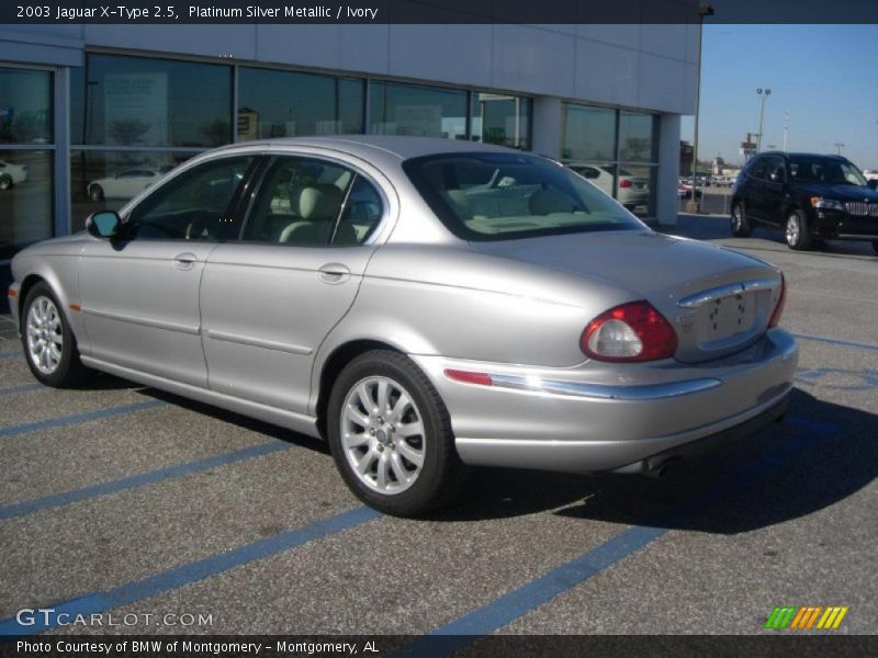 Platinum Silver Metallic / Ivory 2003 Jaguar X-Type 2.5