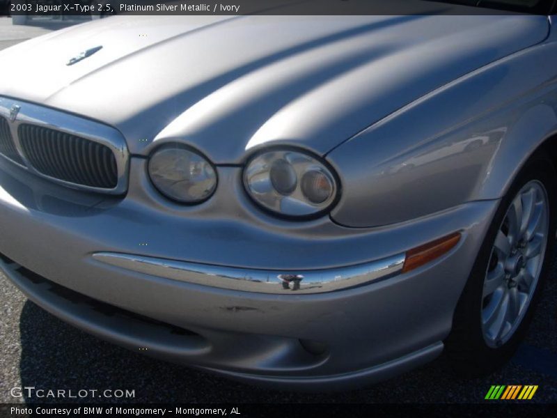 Platinum Silver Metallic / Ivory 2003 Jaguar X-Type 2.5