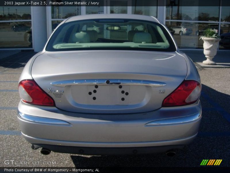 Platinum Silver Metallic / Ivory 2003 Jaguar X-Type 2.5