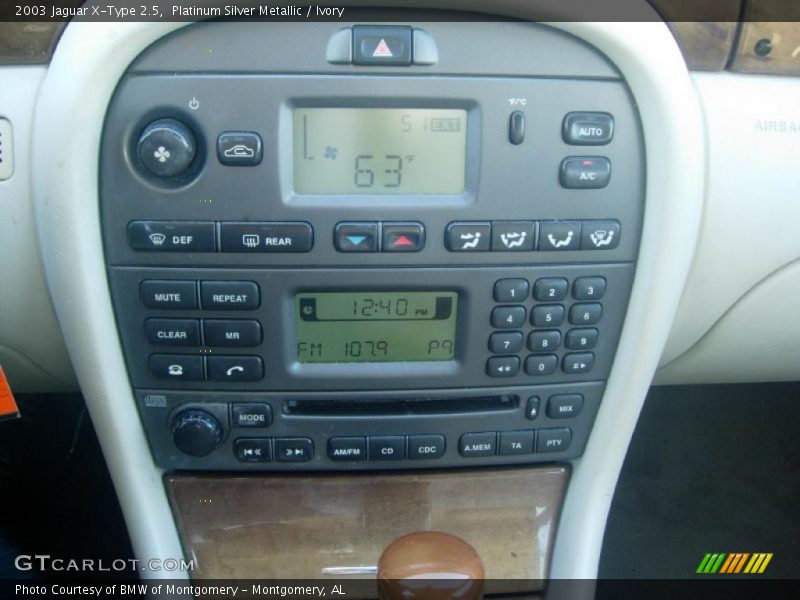 Platinum Silver Metallic / Ivory 2003 Jaguar X-Type 2.5