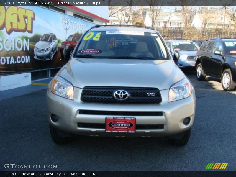Savannah Metallic / Taupe 2008 Toyota RAV4 V6 4WD