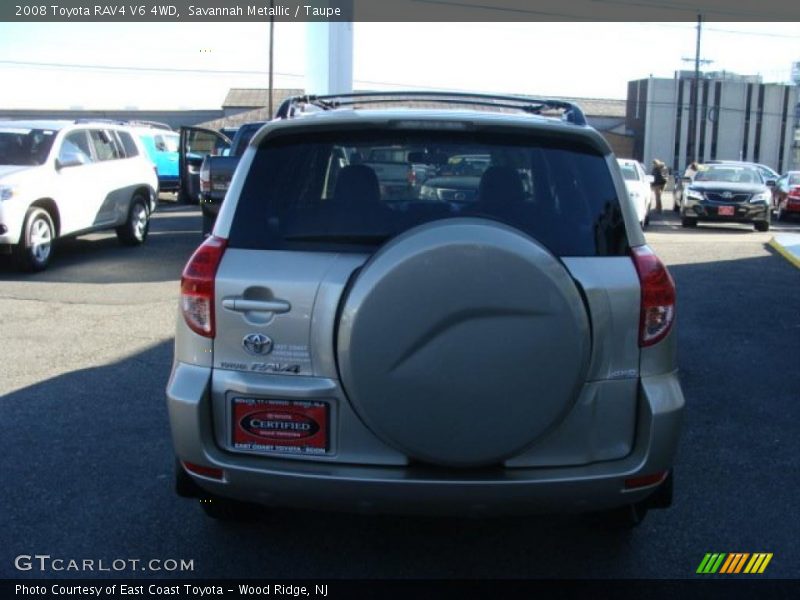 Savannah Metallic / Taupe 2008 Toyota RAV4 V6 4WD