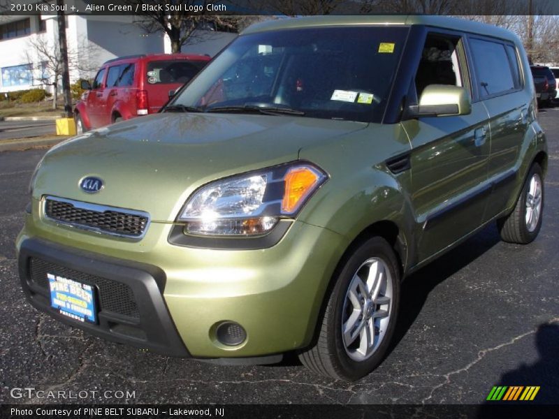 Alien Green / Black Soul Logo Cloth 2010 Kia Soul +