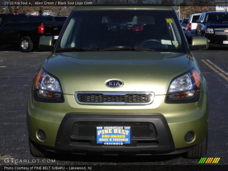 Alien Green / Black Soul Logo Cloth 2010 Kia Soul +