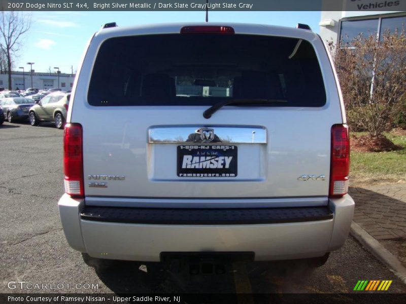 Bright Silver Metallic / Dark Slate Gray/Light Slate Gray 2007 Dodge Nitro SLT 4x4