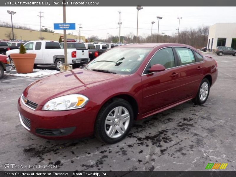 Red Jewel Tintcoat / Ebony 2011 Chevrolet Impala LT