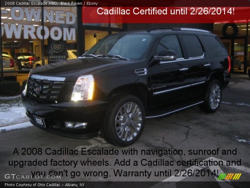 Black Raven / Ebony 2008 Cadillac Escalade AWD