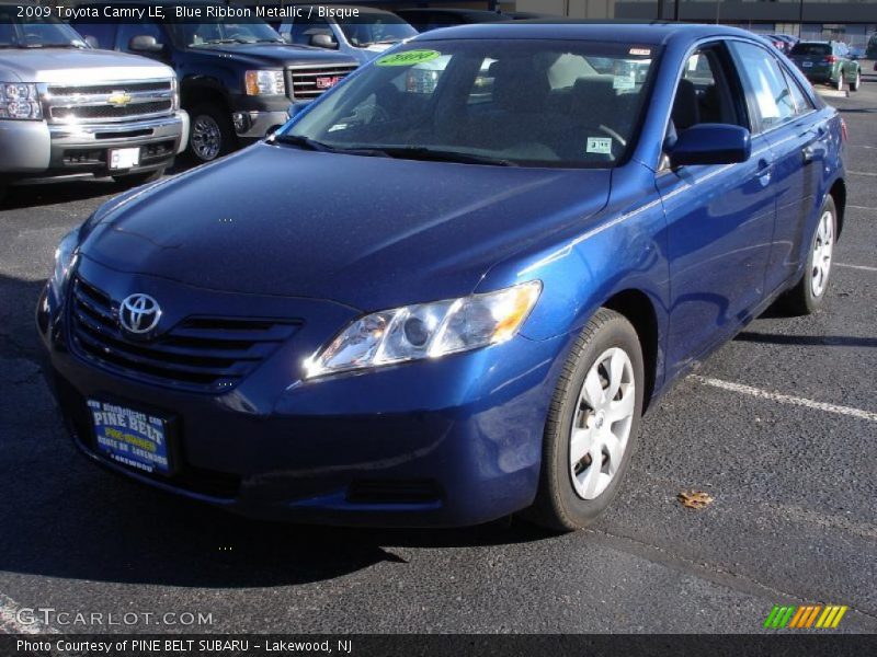 Blue Ribbon Metallic / Bisque 2009 Toyota Camry LE