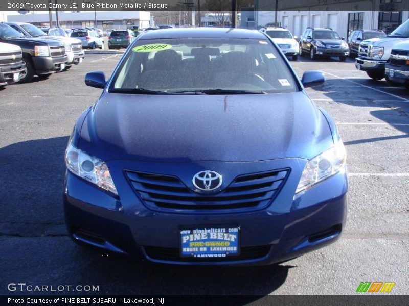 Blue Ribbon Metallic / Bisque 2009 Toyota Camry LE