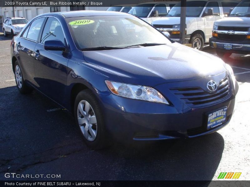 Blue Ribbon Metallic / Bisque 2009 Toyota Camry LE