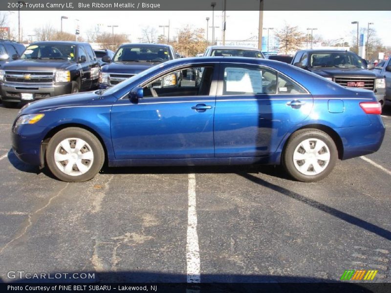 Blue Ribbon Metallic / Bisque 2009 Toyota Camry LE