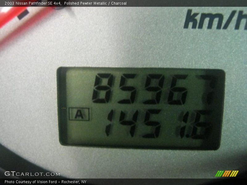 Polished Pewter Metallic / Charcoal 2003 Nissan Pathfinder SE 4x4