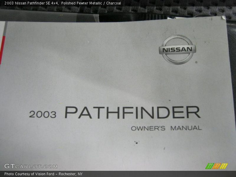 Polished Pewter Metallic / Charcoal 2003 Nissan Pathfinder SE 4x4