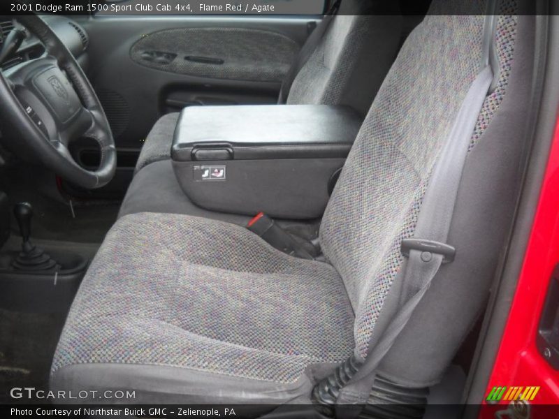 Flame Red / Agate 2001 Dodge Ram 1500 Sport Club Cab 4x4