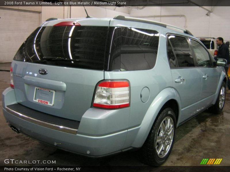 Light Ice Blue Metallic / Medium Light Stone 2008 Ford Taurus X Limited