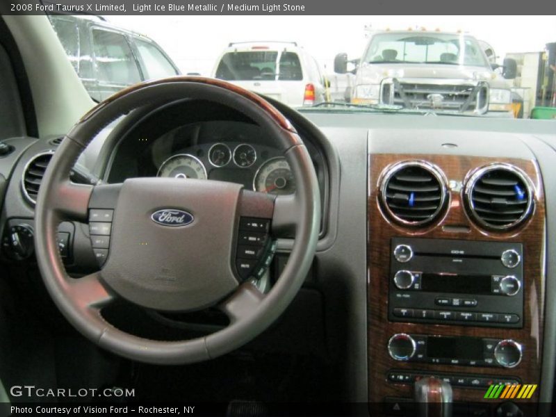 Light Ice Blue Metallic / Medium Light Stone 2008 Ford Taurus X Limited