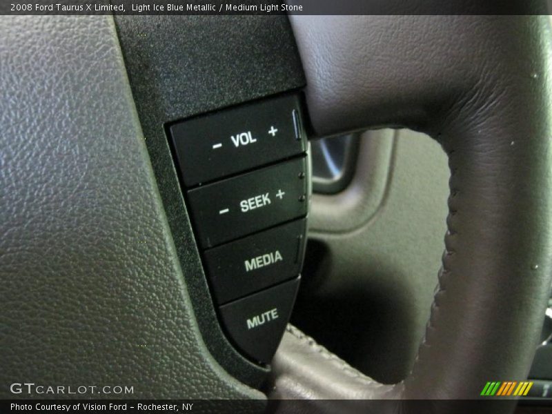 Light Ice Blue Metallic / Medium Light Stone 2008 Ford Taurus X Limited