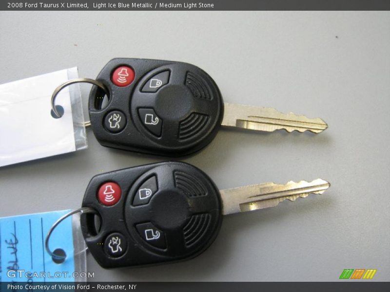 Light Ice Blue Metallic / Medium Light Stone 2008 Ford Taurus X Limited