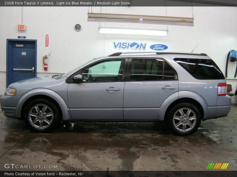 Light Ice Blue Metallic / Medium Light Stone 2008 Ford Taurus X Limited