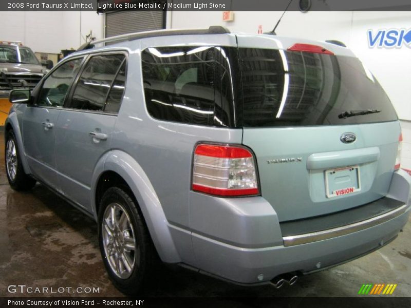 Light Ice Blue Metallic / Medium Light Stone 2008 Ford Taurus X Limited