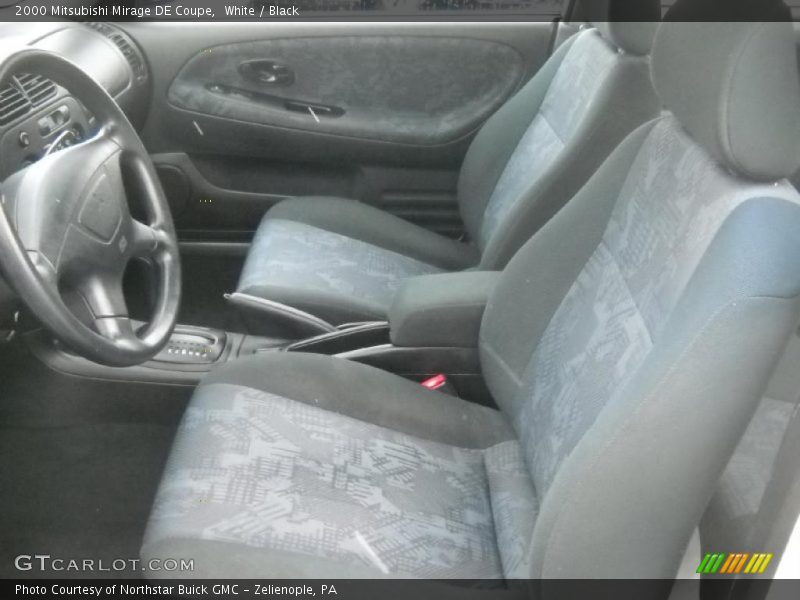 White / Black 2000 Mitsubishi Mirage DE Coupe