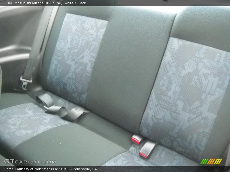 White / Black 2000 Mitsubishi Mirage DE Coupe