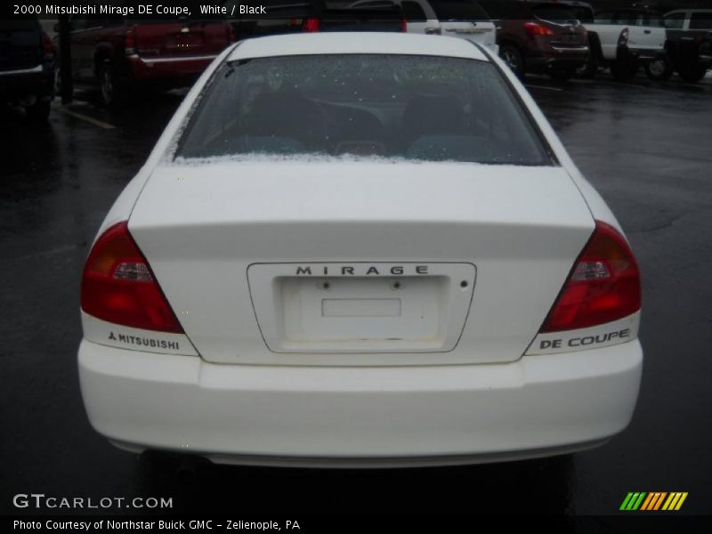 White / Black 2000 Mitsubishi Mirage DE Coupe