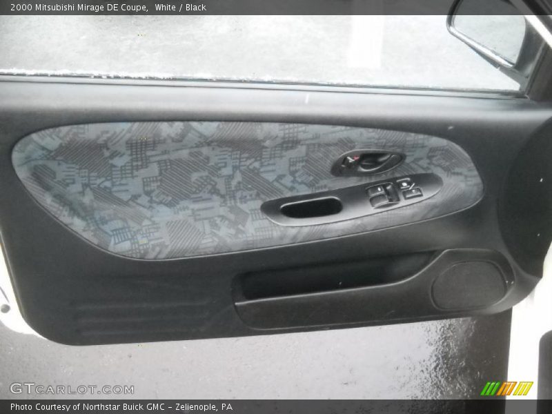 White / Black 2000 Mitsubishi Mirage DE Coupe