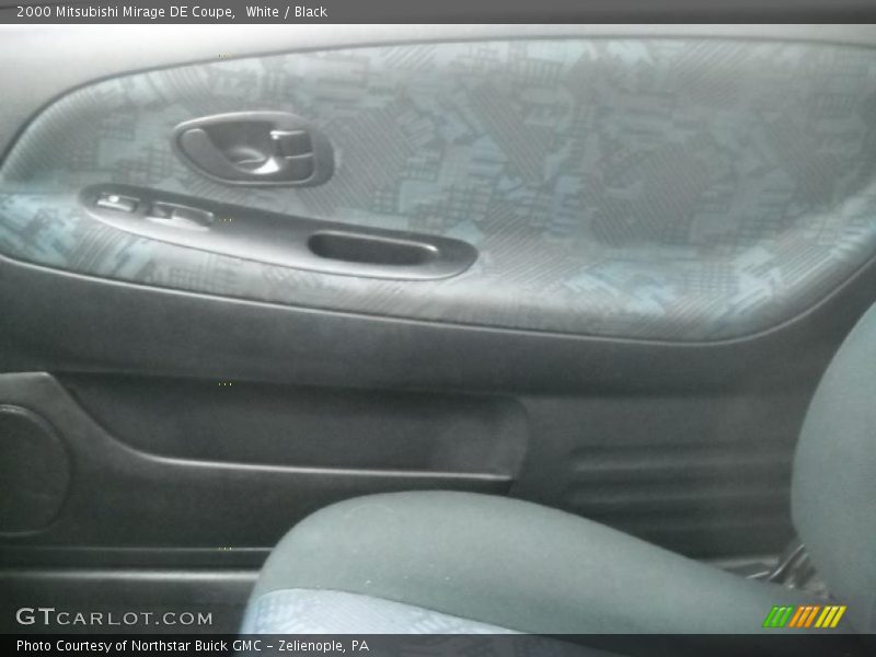 White / Black 2000 Mitsubishi Mirage DE Coupe