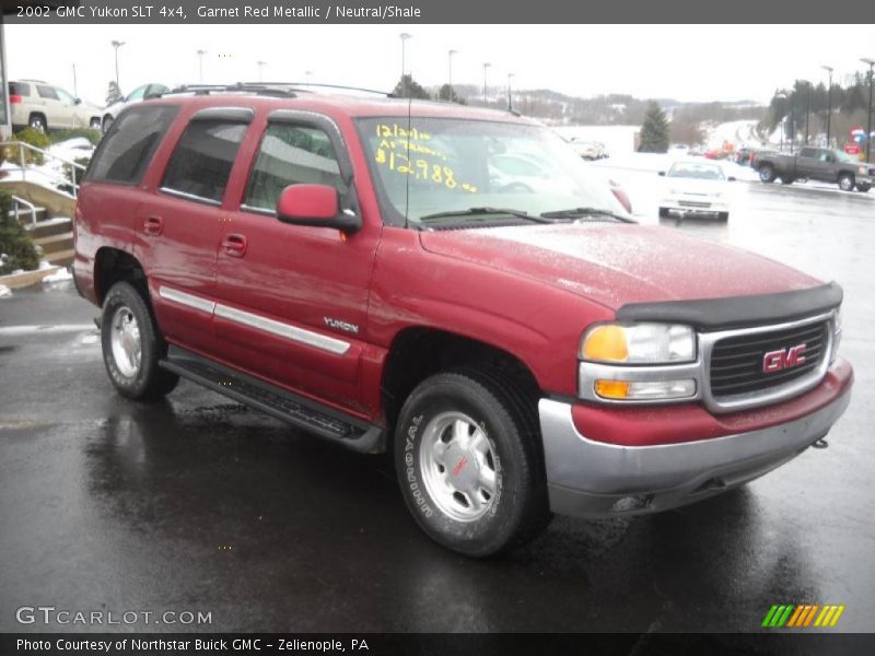 Garnet Red Metallic / Neutral/Shale 2002 GMC Yukon SLT 4x4