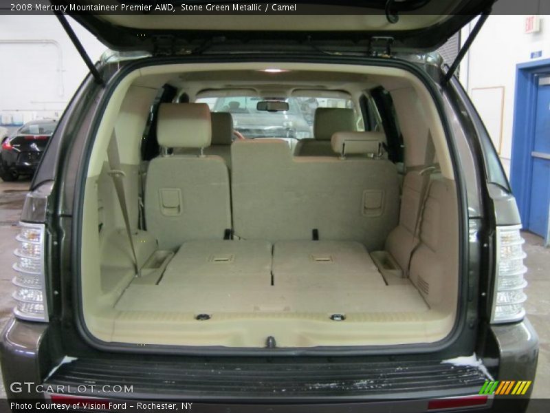 Stone Green Metallic / Camel 2008 Mercury Mountaineer Premier AWD