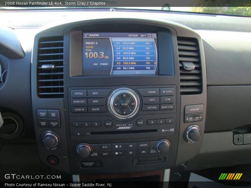 Storm Gray / Graphite 2008 Nissan Pathfinder LE 4x4