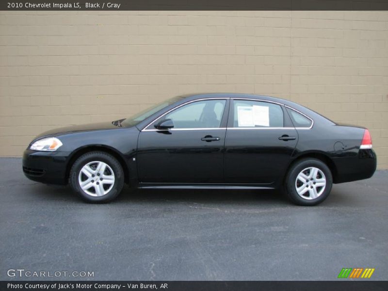 Black / Gray 2010 Chevrolet Impala LS