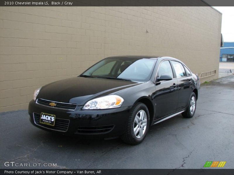 Black / Gray 2010 Chevrolet Impala LS