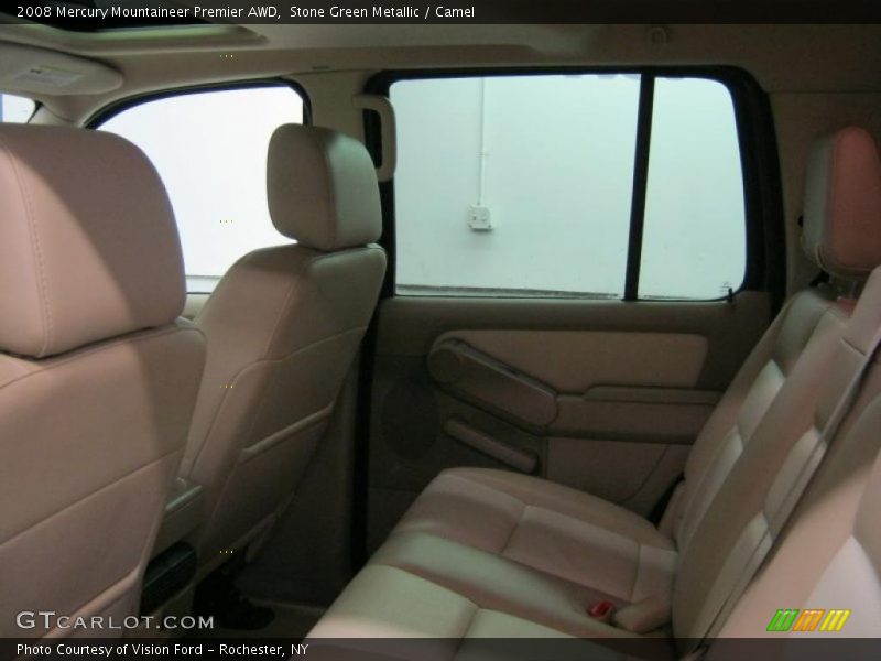 Stone Green Metallic / Camel 2008 Mercury Mountaineer Premier AWD