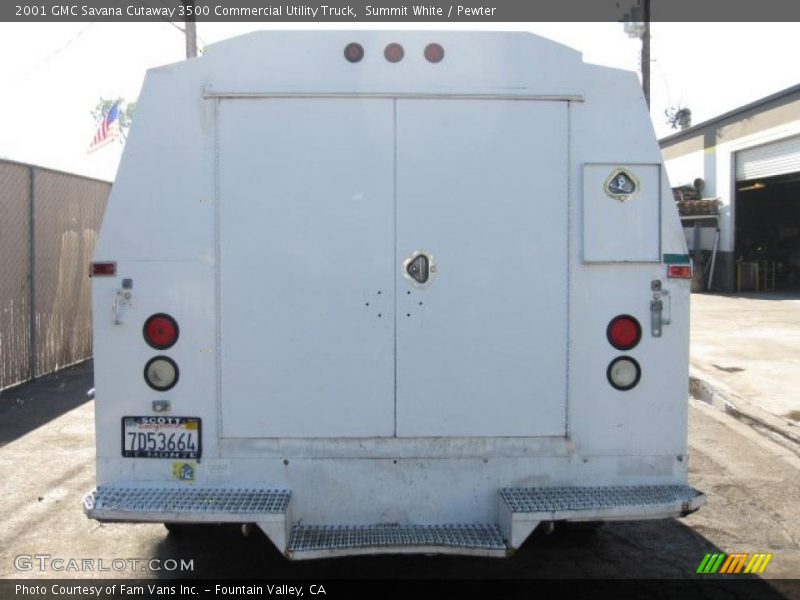 Summit White / Pewter 2001 GMC Savana Cutaway 3500 Commercial Utility Truck