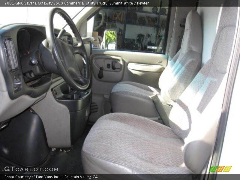 Summit White / Pewter 2001 GMC Savana Cutaway 3500 Commercial Utility Truck