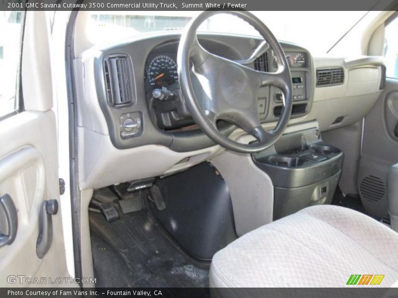 Summit White / Pewter 2001 GMC Savana Cutaway 3500 Commercial Utility Truck