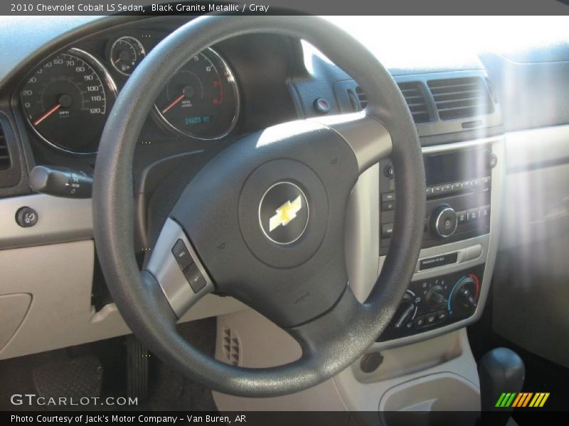 Black Granite Metallic / Gray 2010 Chevrolet Cobalt LS Sedan