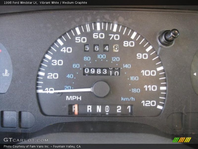 Vibrant White / Medium Graphite 1998 Ford Windstar LX