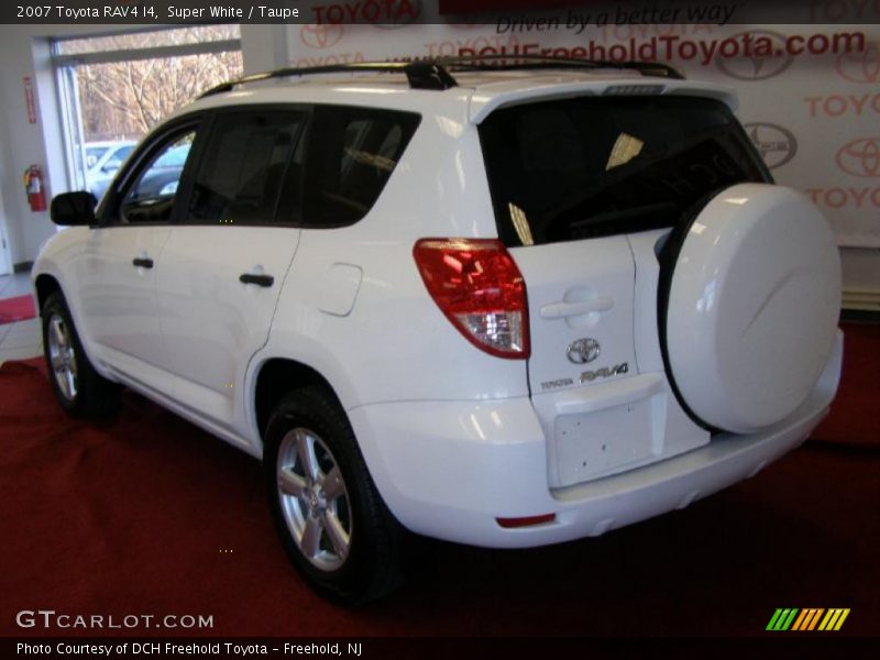 Super White / Taupe 2007 Toyota RAV4 I4