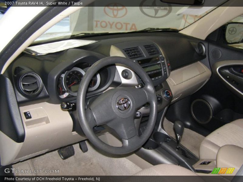 Super White / Taupe 2007 Toyota RAV4 I4