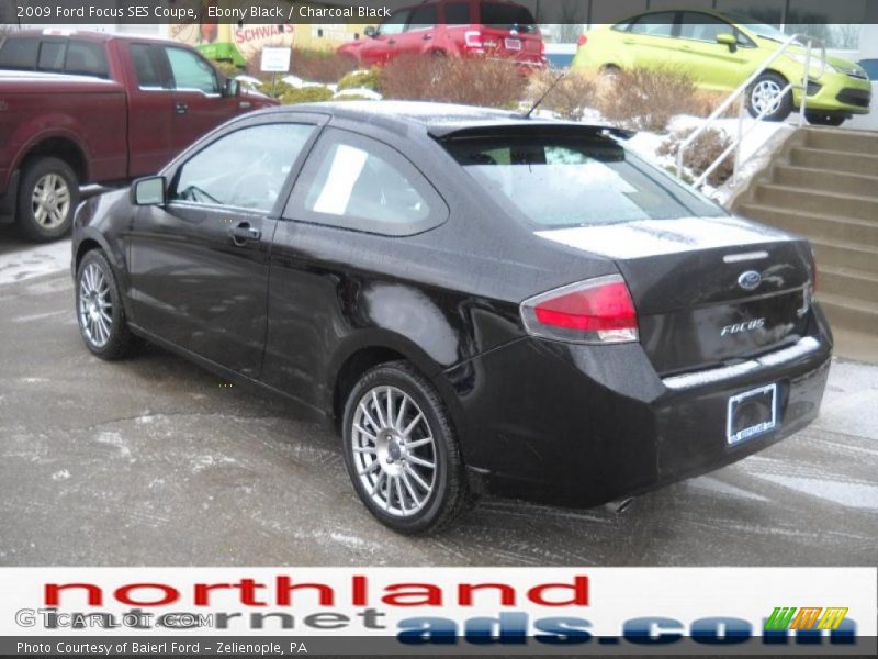 Ebony Black / Charcoal Black 2009 Ford Focus SES Coupe