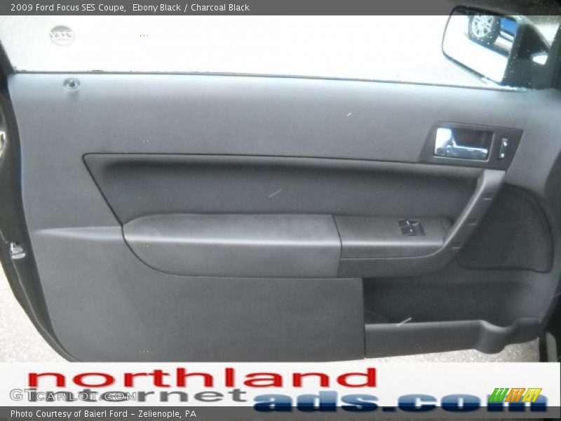 Ebony Black / Charcoal Black 2009 Ford Focus SES Coupe
