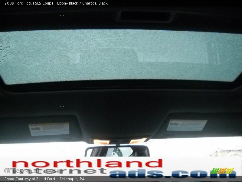 Ebony Black / Charcoal Black 2009 Ford Focus SES Coupe